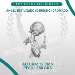 ÁNGEL ESTILIZADO (DERECHO) CROMADO