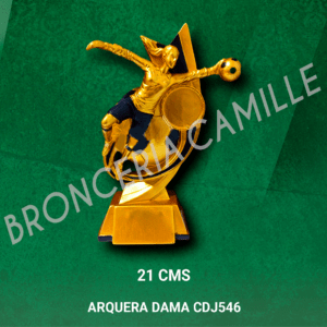 Trofeo de resina - Arquera dama CDJ546