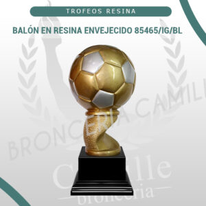 BALÓN EN RESINA ENVEJECIDO 85465/IG/BL