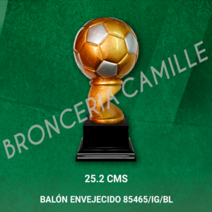 BALÓN EN RESINA ENVEJECIDO 85465/IG/BL