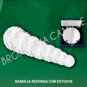BANDEJA REDONDA CON ESTUCHE