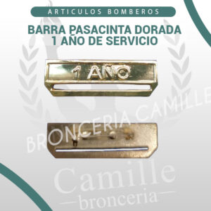 BARRA PASACINTA DORADA 1 AÑO DE SERVICIO