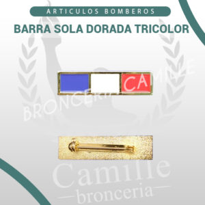 BARRA SOLA DORADA TRICOLOR