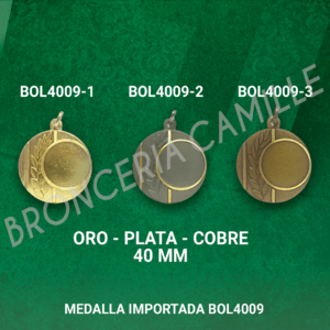 MEDALLA BOL4009 4cms ø
