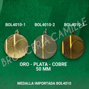 MEDALLA BOL4010 5cms ø