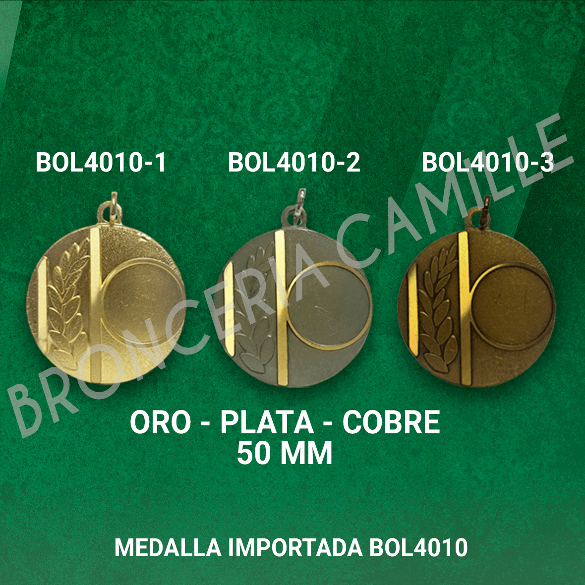 MEDALLA BOL4010 5cms ø