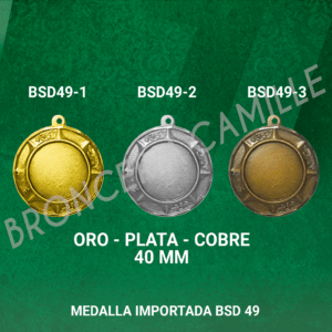 Medalla Importada BSD49 4cms ø