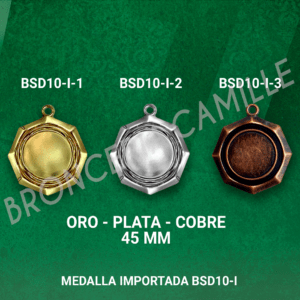 MEDALLA IMPORTADA BSD10-I 4.5cms ø