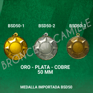 Medalla Importada BSD50 5cms ø