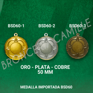 Medalla Importada BSD60 5cms ø