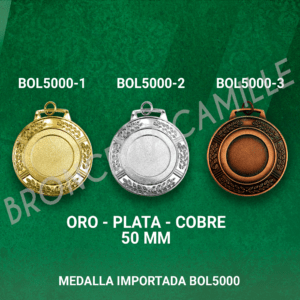 MEDALLA IMPORTADA BOL5000 5cms ø
