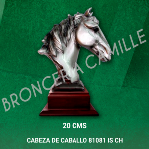 TROFEO DE RESINA, CABEZA DE CABALLO 81081 IS CH