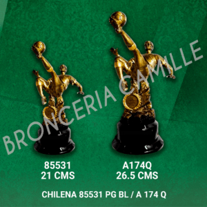 TROFEO EN RESINA FUTBOL CHILENA 85531 PG BL / A 174 Q