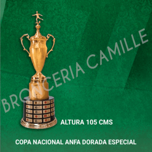 Copa Nacional Anfa Dorada Especial Con Base Negra 105cms
