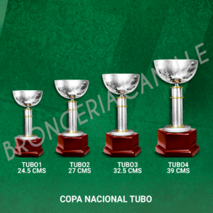 COPA NACIONAL TUBO Desde 24,5cms Hasta 39cms