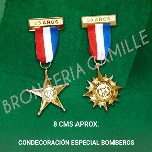 CONDECORACIÓN ESPECIAL BOMBEROS