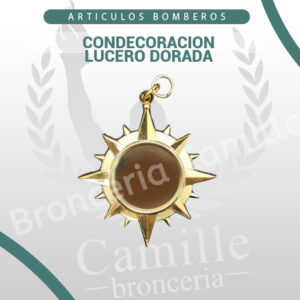 CONDECORACION LUCERO DORADA