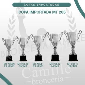 COPA IMPORTADA MT 205 <br>Desde 29.5cms Hasta 50cms