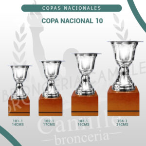 COPA NACIONAL 10<br> Desde 14cms Hasta 24cms