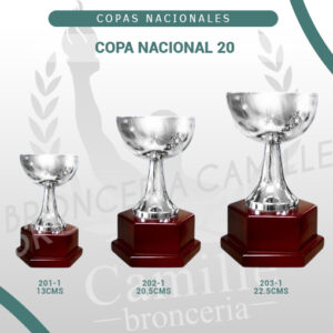 COPA NACIONAL 20<br> Desde 13cms Hasta 22,5cms