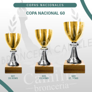 COPA NACIONAL 60<br> Desde 20,5cms Hasta 27,1cms