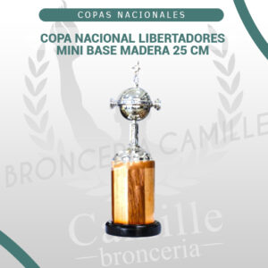 COPA NACIONAL LIBERTADORES MINI BASE MADERA 25 CM