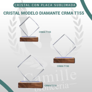 CRISTAL MODELO DIAMANTE CRMA T155
