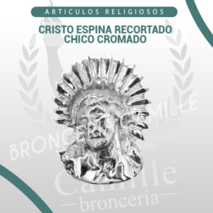 CRISTO ESPINA RECORTADO CHICO CROMADO