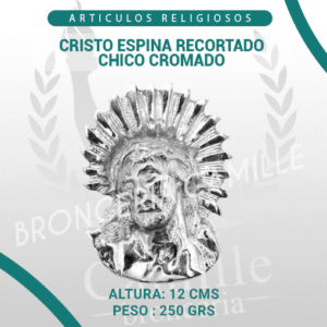 CRISTO ESPINA RECORTADO CHICO CROMADO