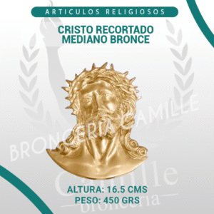 CRISTO RECORTADO MEDIANO BRONCE