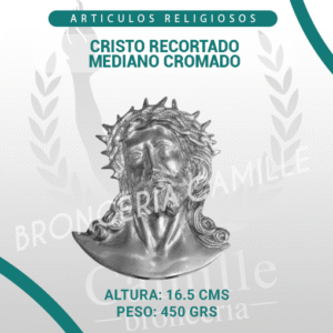 CRISTO RECORTADO MEDIANO CROMADO