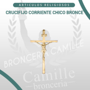CRUCIFIJO CORRIENTE CHICO BRONCE