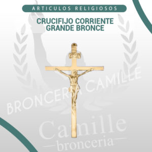 CRUCIFIJO CORRIENTE GRANDE BRONCE
