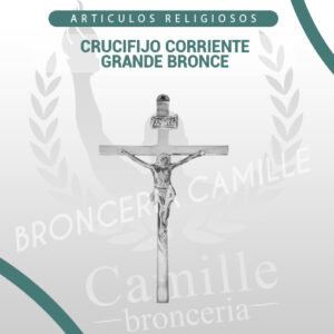 CRUCIFIJO CORRIENTE GRANDE CROMADO
