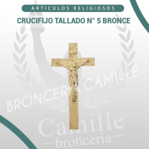 CRUCIFIJO TALLADO N° 5 BRONCE