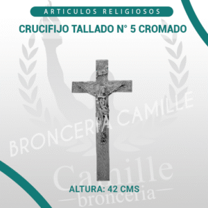 CRUCIFIJO TALLADO N° 5 CROMADO