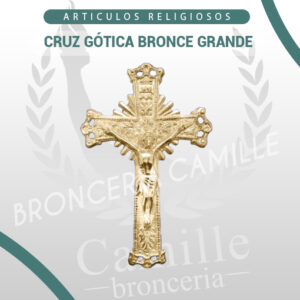 CRUZ GÓTICA BRONCE GRANDE