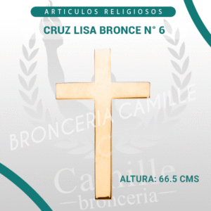 CRUZ LISA BRONCE N° 6