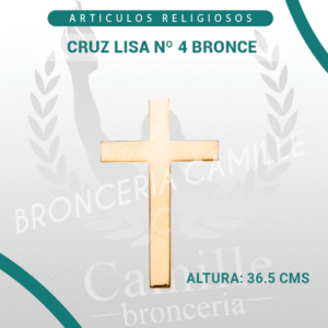 CRUZ LISA Nº 4 BRONCE