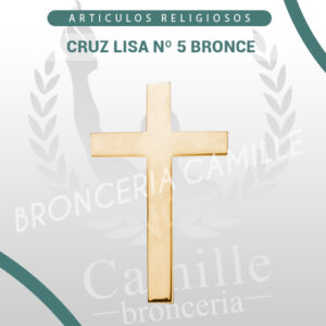 CRUZ LISA Nº 5 BRONCE