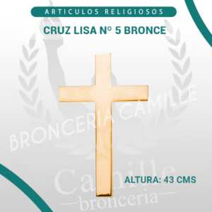 CRUZ LISA Nº 5 BRONCE