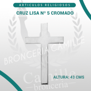 CRUZ LISA Nº 5 CROMADO
