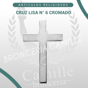 CRUZ LISA N° 6 CROMADO