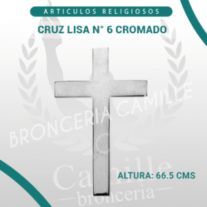 CRUZ LISA N° 6 CROMADO