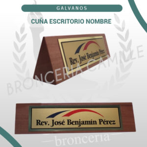 CUÑA ESCRITORIO NOMBRE