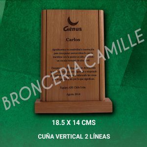 CUÑA VERTICAL 2 LÍNEAS
