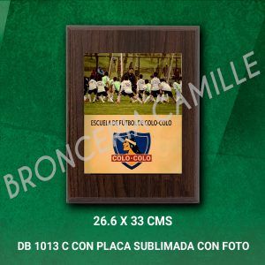 DB 1013 C con Placa Sublimada con Foto