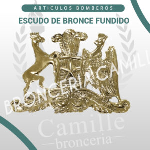 ESCUDO DE BRONCE FUNDIDO