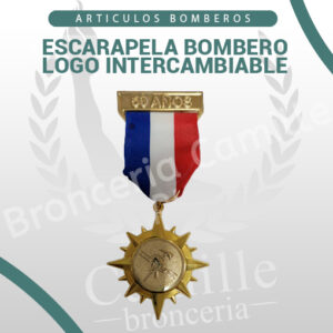 Escarapela Bombero, logo intercambiable