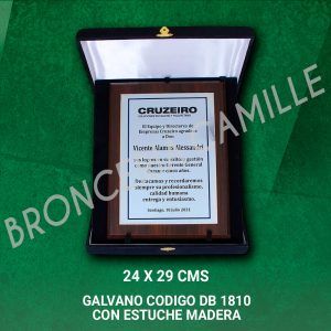 GALVANO CODIGO DB1810 CON ESTUCHE MADERA